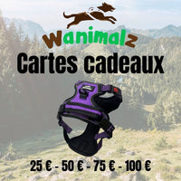 Carte cadeau pour votre chien valable pour un harnais