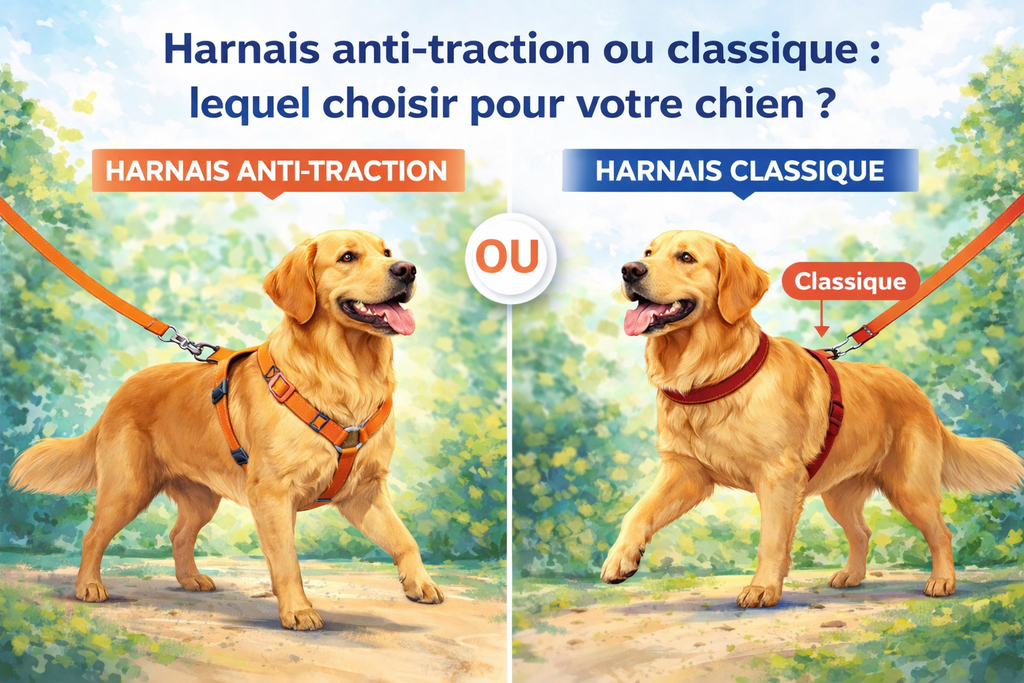 Harnais anti-traction ou classique : lequel choisir ?