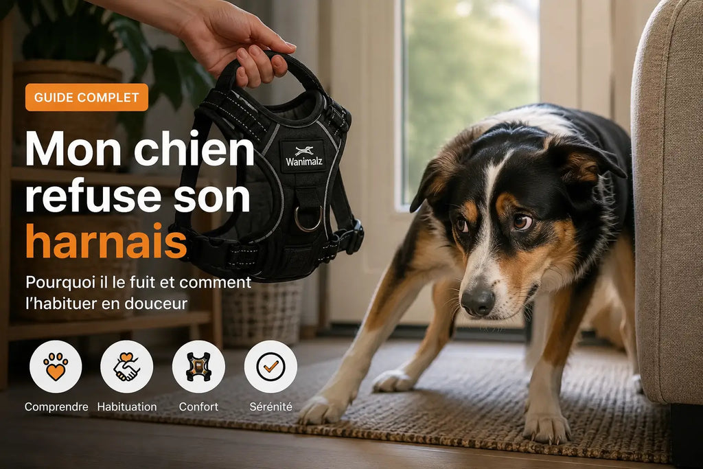 Pourquoi mon chien refuse son harnais ?