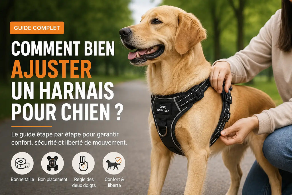 Comment bien ajuster un harnais pour chien ?