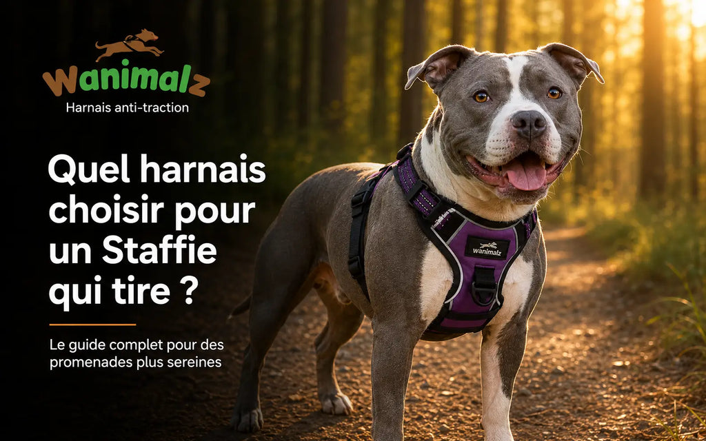 Quel harnais choisir pour un Staffie qui tire ?