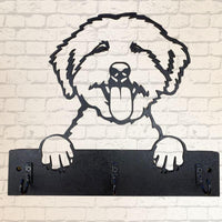 Lagotto chien décoration murale en bois 