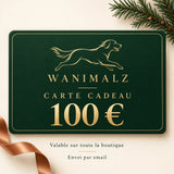 Carte cadeau Wanimalz de 100 euros, valable sur toute la boutique