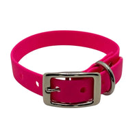 collier chien TPU rose fuchsia imperméable et robuste pour chien actif