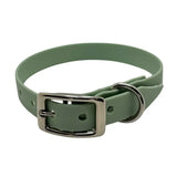 collier chien TPU vert sauge ajustable résistant et facile à nettoyer