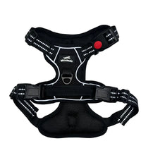 Harnais chien anti-traction noir Wanimalz, sécurité et confort pour chien