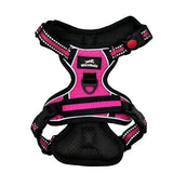 Harnais chien anti-traction rose Wanimalz, modèle respirant et rembourré