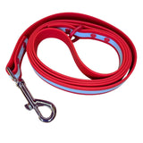 Laisse Biothane réfléchissante rouge pour chien longueur 1,5 m