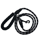 Laisse pour chien en corde noire robuste Wanimalz