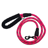 Laisse pour chien en corde rose haute résistance Wanimalz