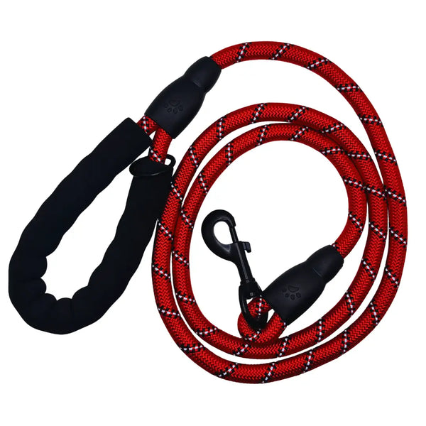 Laisse réfléchissante pour chien 1,5 m – Corde robuste & poignée confort | Wanimalz