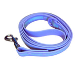 Laisse Biothane réfléchissante violette pour chien avec mousqueton métallique