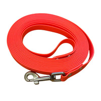 Longe de 5 m en sangle Hexa rouge pour chien avec mousqueton métallique
