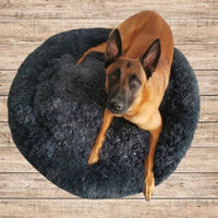 Panier pour chiens de forme rond en couleur gris foncé - disponible en plusieurs tailles