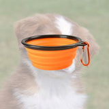 Bol pliable orange pour votre chien lors des balades randonnées. pratique, simple, efficace