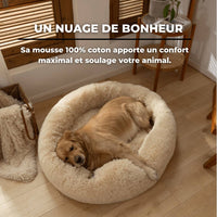 Panier pour chien avec sa mousse 100% coton apporte un confort maximal et soulage votre animal